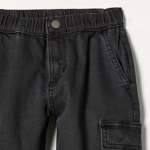 Image of Amazon Essentials Boys and Toddlers' Stretch Denim Cargo Jean with Elastic Waist
