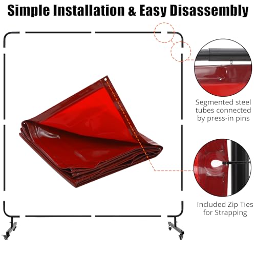 6x6ft Red Welding Screen Frame