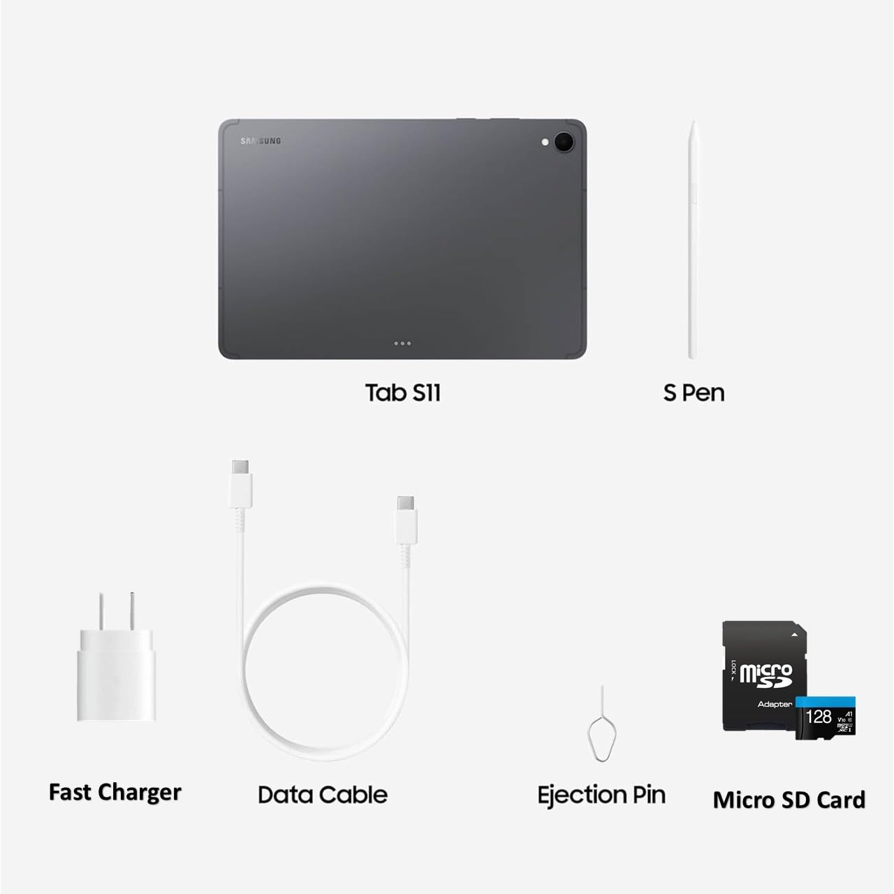 Amazon.com : Samsung Galaxy Tab S11 11” Tablet 128GB (2025) Gray +
