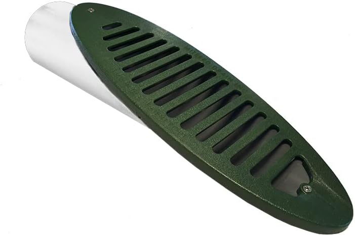 Mitered Drain 4 in. Green Angled Mitered Drainage Grate