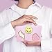 dark swan Preppy Makeup Bag Pu Leather Portable Waterproof Cosmetic Bag Travel Makeup Bag Organizer Travel Accessories Makeup Bag for Women Pink