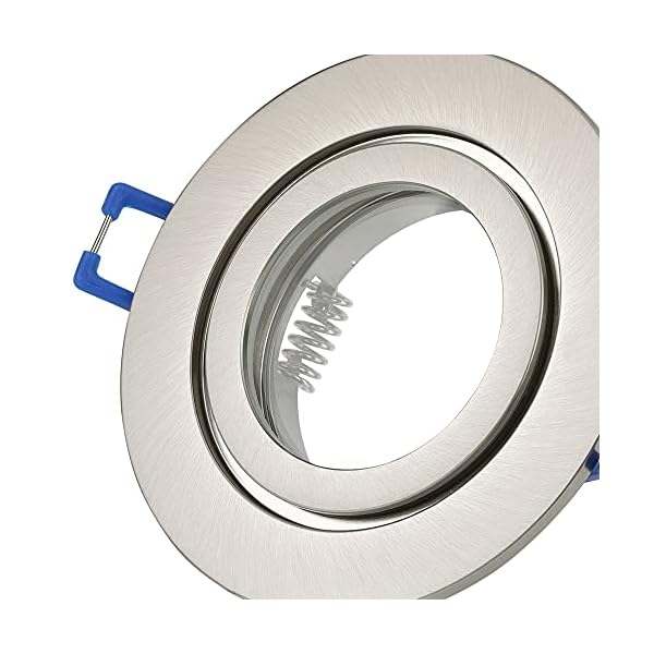 Sweet Led® Einbaurahmen inkl. GU10 Fassung 230V IP44 Einbauleuchten-Rahmen Aluminium Einbauspots fürs Bad Möbelleuchten… – Bild 5