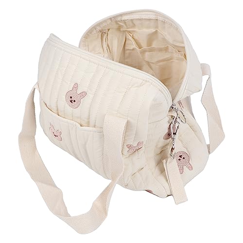 Focket Organizzatore per Passeggino,Borsa Universale per Pannolini per Bambini di Grande Spazio con Cerniera,Borsa per Mamma Ricamata per Pannolino,Telefono,Borsa Coniglio (Focket3276xgqzvh-13)