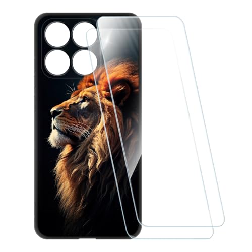 ESACMOT �v�����g�P�[�X + 2�������K���X�t�B���� Motorola Edge 70 Fusion 5G 7000 mAh XT2605-2 �Ƃ̌݊�������, �Ռ��z���\�t�g�J�o�[ HD�N���A (���C�I��1)