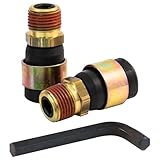 Vitonsbay Rubber Air Line Quick Repair Swivel Kit for Truck and Trailers, 3/8