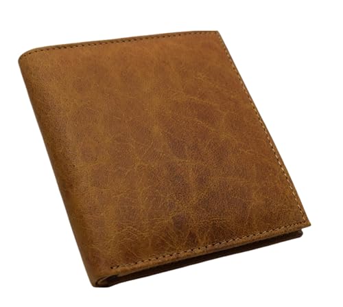 MARSHAL Bifold Hipster Credit Card Wallet RFID Blocking Men's Cowhide Leather Wallet2