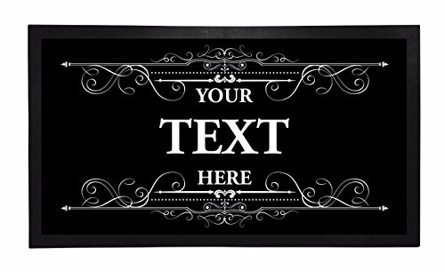 Bang Tidy Clothing Bar Runner Ornate Floral Posh #18 Drip Spill Mat Personalized Bar Gifts