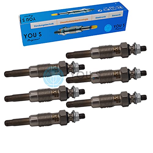 6 Stück YOU.S Original Glühkerzen Länge: 70 mm Spannung: 11,5 V - 0011591701