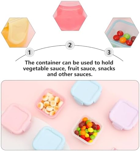 7Pcs Mini Portable Sauce Containers 60Ml Leakproof Condiment Storage Boxes Multi-Function Food Preservation for Home Kitchen and Travel image 5