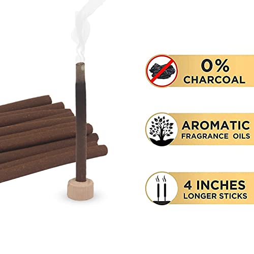 Image of Klassic Premium Dhoop Sticks Natural, Non Toxic, Bamboo Free Dhoop Sticks | Jasmin-Champa-Rose Petals-Black Oud Scented Dhoop Sticks (Pack of 4)