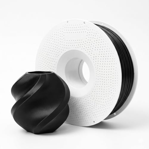 Image of 3IDEA Bambu Lab PLA Basic 3D Printing Filament 1.75mm, 1KG - Jade White & Black with Reusable Spool, Smooth Finish, Easy Print, AMS Compatible
