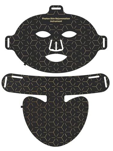 Máscara Facial LED Profesional for Cara Y Cuello, Máscara De Terapia De Luz LED 4 Modos, Máscaras Infrarrojas for El Hogar, Trabajo, Viajes, Yoga, Cuidado Avanzado De La Piel Hecho Simple
