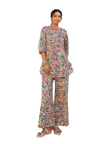 Image of Trendy Queen Co Ord Set | Casual Wear Pant Top Set | Fancy Co-Ord Set | Full Pair Set | Coord Sets for Women | Top Pant Set (SD817)