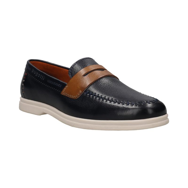 See full amazon price history chart for Bugatti Sandiago Dark Blue Leather Mens Loafers - UK 6 Bugatti Sandiago Dark Blue Leather Mens Loafers - UK 6 (B0CMF7QRYS) Amazon Price History, Amazon Price Tracker
