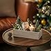 NUPTIO Wooden Box Centerpiece for Table: 2 Pcs 11.8