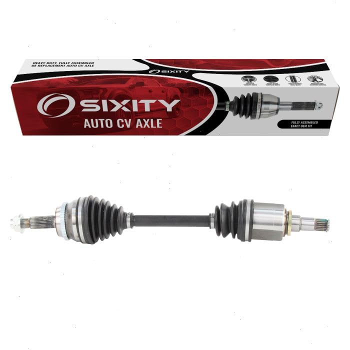 Sixity AutoFront Left CV Axle compatible with Toyota Corolla 1.8L L4 2009-2018 - Driver Side Complete Axle Shaft Assembly
