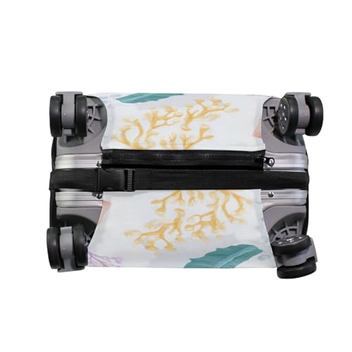 OTVEE Cute Seahorses Travel Luggage cover Personalized Print Washable Suitcase protector Elastic Spandex Protective for Baggage Fits 22-24inch (M)4