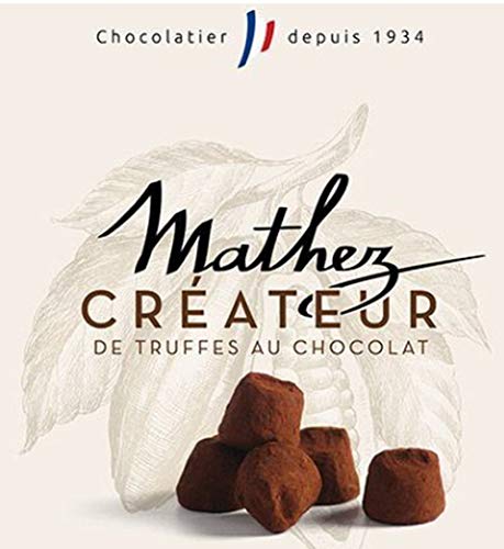 French Chocolate Truffles Gift Tin Imported - Les Parisiennes Truffe Fantaisie Made in France Can of 250 Grams