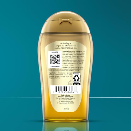 OGX Extra Strength Argan Oil Hair Treatment, 3.3 fl oz - Serum for Dry, Damaged Hair - image 7
