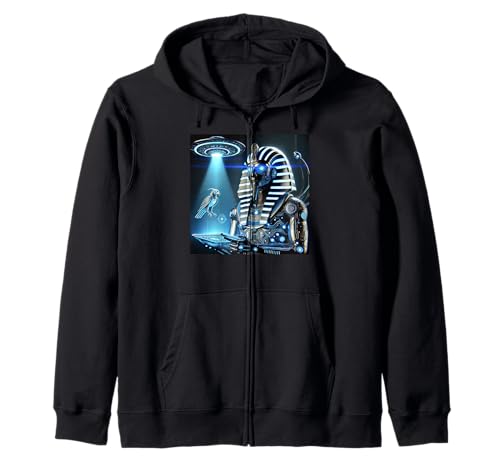 Egipto OVNI Thoth Con Tableta Extraterrestre Sudadera con Capucha