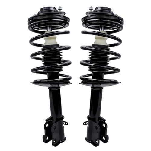 Image of Detroit Axle - Struts Shocks for 2001-2010 Chrysler PT Cruiser Complete Front Struts with Coil Spring Rear Shock Absorbers 2002 2003 2004 2005 2006 2007 2008 2009 Replacement Strut Shock Assembly