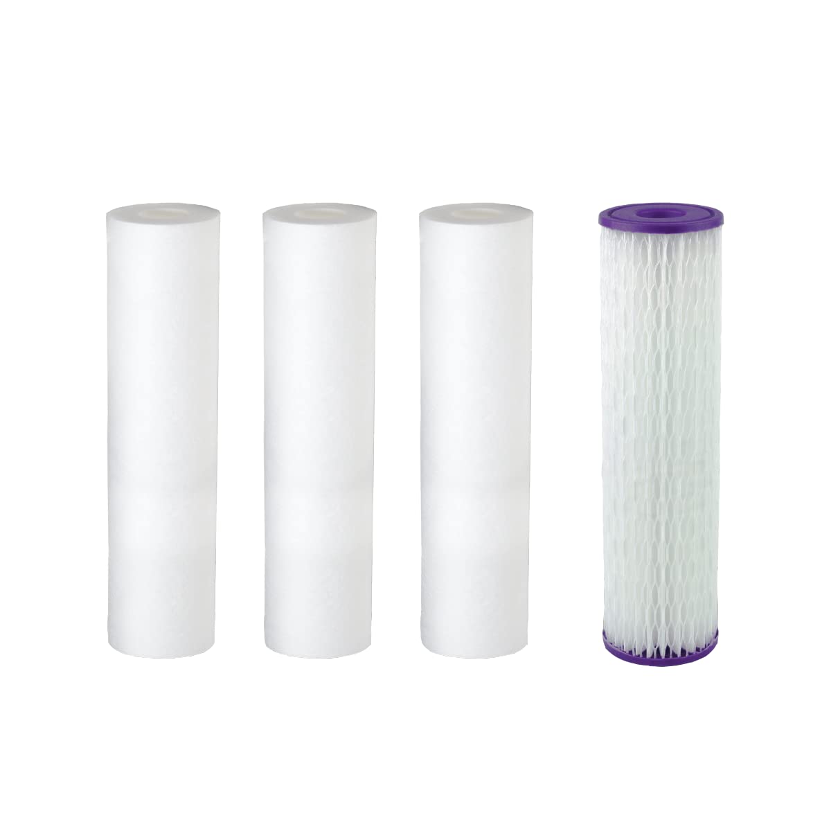 AquasanaEQ-303-35 10 inch 3-Pack + Post Water Filter, White, 3 Count