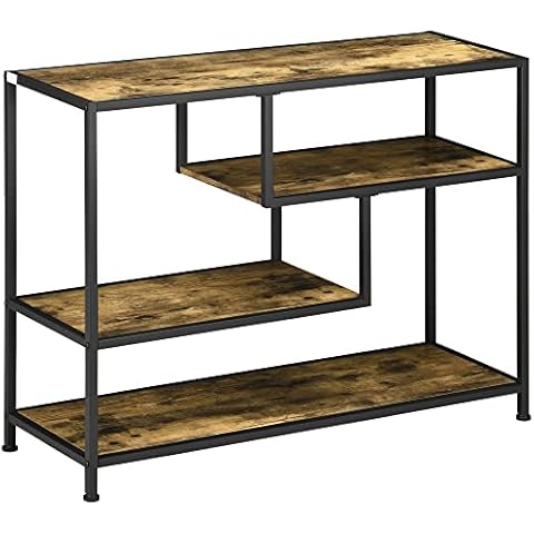 Table Console HOMCOM Style Industriel Cover
