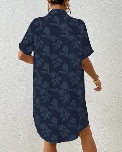 Image of Bsubseach Swimsuit Coverup for Women Swiss Dot Beach Cover Ups Shirt Dress