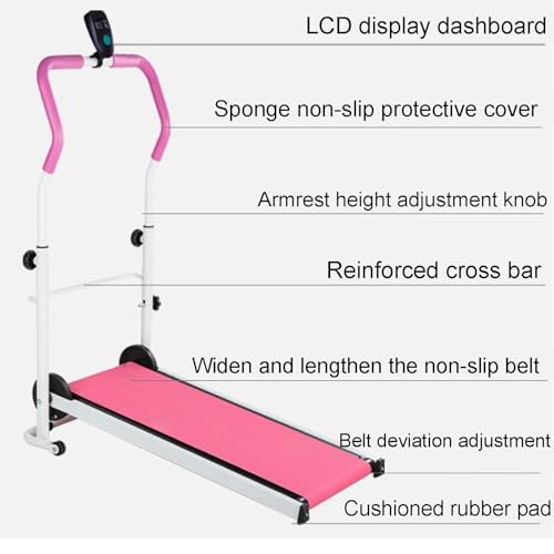 Image of Treadmill Suitable for The Whole Family, Foldable Design, Convenient Storage, Ideal for Home Fitness, Sponge Handrails, Safe and Comfortable