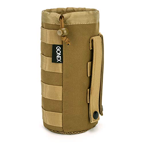 Gonex Tactical Military MOLLE Water Bottle Pouch Tan