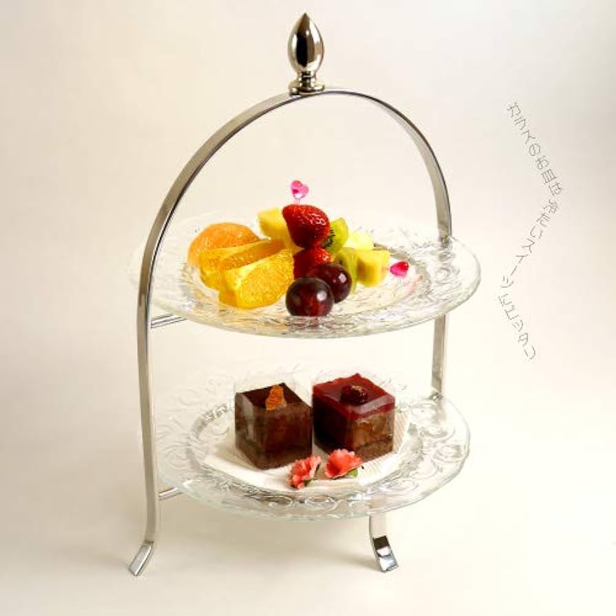 Amazon｜ケーキスタンド 2段 アフタヌーンティースタンド ケーキ