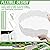 20Pcs Garden Edging Border Landscape Edging Lawn Garden Fence Edgings Decorative Landscape Border 20Ft Length Landscaping Edging with 20 Pcs Stakes for Lawn Garden Flower Bed Yard,Lawn Edging (White)