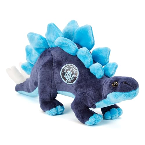 Man City FC Stegosaurus | 30 cm offiziell lizenzierter Dinosaurier-Plüsch, tolles Geschenk für Erwachsene & Kinder | Manchester The Citizens