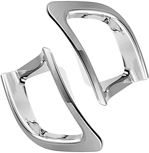 Parachoques cromado trasero antiniebla cubierta de la lámpara para Toyota Highlander 2015-2019 cromado ABS 2 unids 3