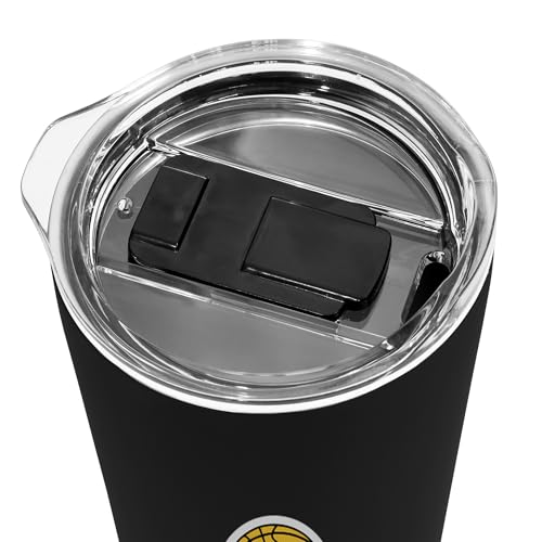 Image of Rico Industries NBA Basketball Los Angeles Lakers Black 18oz Soft Touch, Easy Grip Tumbler