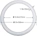 JESLED T9 LED Circline Light Bulb -12 Inch 1920LM Circular Ceiling Light, 16W 6000K Cool White, Replacement for 32W FC12T9/CW Ring Fluorescent Lamp Fixture Bulb (Ballast Must be Removed or bypassed)