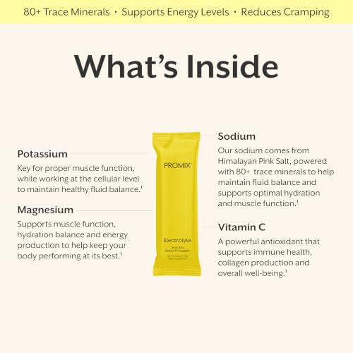 Image of ProMix Nutrition Electrolytes Powder Packets, Pineapple - 30 Servings | Electrolyte Hydration Powder for Fast Rehydration, Energy, Muscle Cramp Relief & Daily Hydration Wellness Support