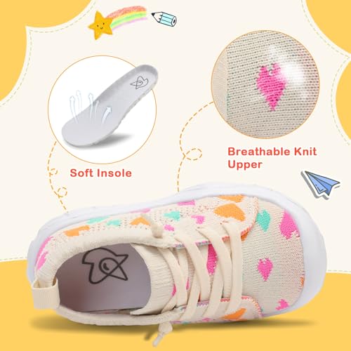 Image of LeIsfIt Toddler Shoes Boys Girls Wide Toe Box Breathable Slip-On Sneakers Kids Lightweight Barefoot Feel Shoes for Everyday Play
