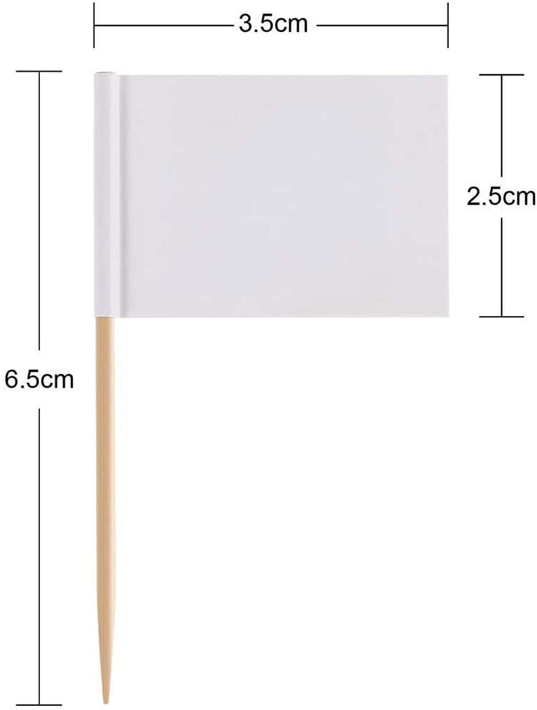 Banderas con Palillos,100 PCS Banderas en Papel Kraft para Palillos de Dientes Palillos de Dientes con Bandera Marcadores Británica Topper para Tartas para Fiestas, Bodas, Navidad,Pascua