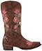 Roper Womens Riley Floral Boot, Tan, 8