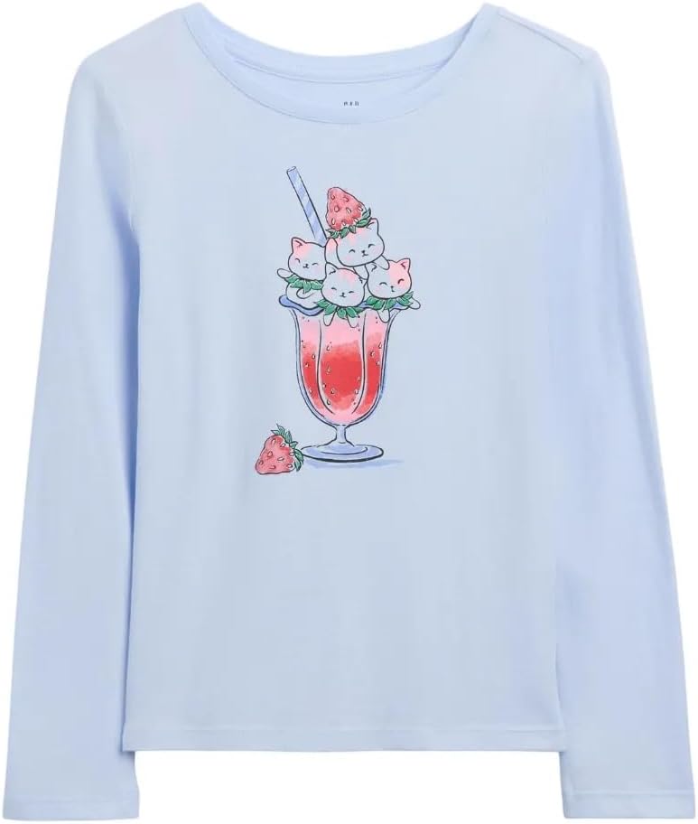 Gap Girls' Long Sleeve Graphic Tee T-Shirt