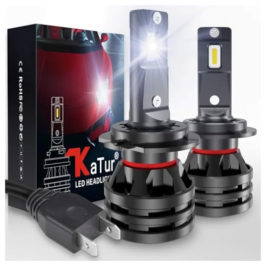 KATUR H1 LED-strålkastare glödlampor mini design uppgraderade CREE chips extremt ljusa 12 000 lumen vattentät allt-i-ett LED-strålkastare konverteringssats 55 W 6 500 K Xenon vit