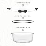 JoyJolt JoyFul 24pc(12 Airtight, Freezer Safe Food Storage Containers and 12 Lids), Pantry Kitchen Storage Containers, Glass Meal Prep Container for Lunch, Glass Storage Containers with Lids - Image 3