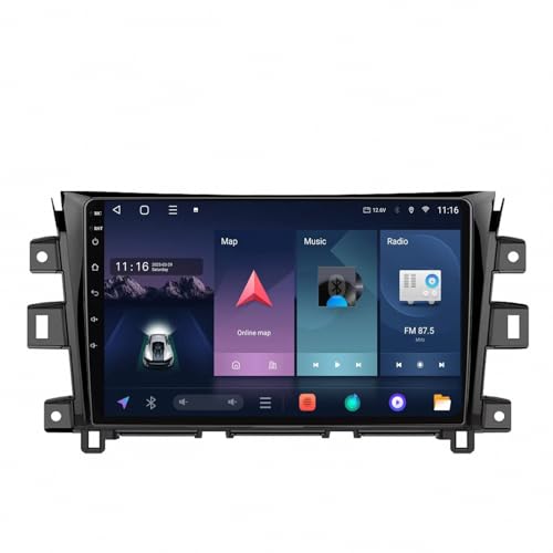 Radio coche 2 DIN con Android Auto para Nissan Frontier, ideal para tus viajes
