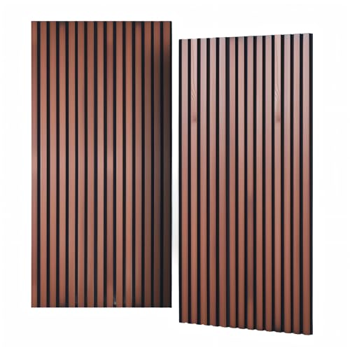 NAVREX 2 Walnut Solid Wood Slat Acoustic Panels 47.2x23.6in