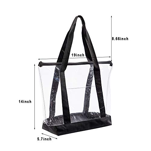 Clearworld UBJV Large Clear Tote Bag, Fashion Pvc Shoulder Handbag thumb #2