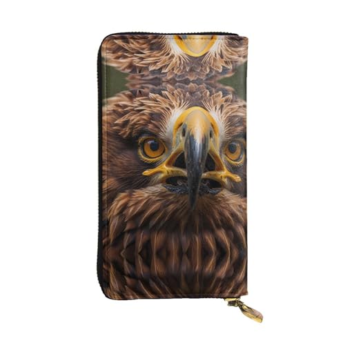 Portefeuille en cuir 19 x 10,4 cm Golden Eagle grand format porte-cartes chic