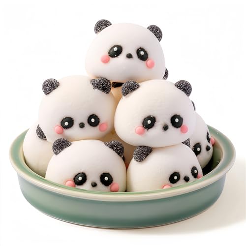 MKSDDF-10PCS Panda Marshmallow Halal Marshmallows Marshmallowss Sweets Vegan Marshmallows Cake Decorations Meal Decorations Cake Baking Decorations
