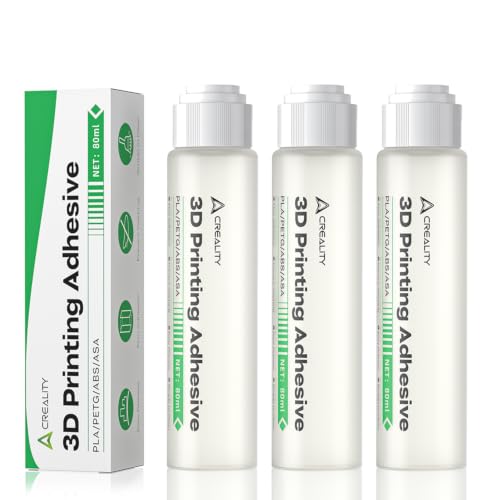 Creality ����3D�v�����^�[�S���ڒ��܁A3�p�b�N - �����ȑ�1�w�̐ڒ���ۏ؂��A�K���X�APEI�A�A���~�j�E���v���[�g�̘c�݂����ʓI�ɖh���AABS PLA PETG�t�B�������g�̊ȒP�����[�X