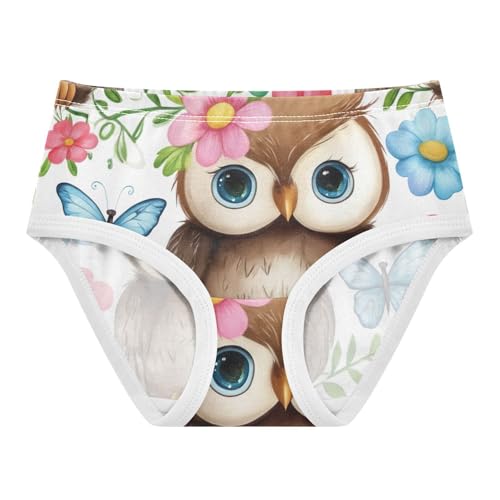 Durable Toddler Underwear Custom 2t Cotton Girl Panties Cute Cute Cartoon Owls Briefs Girls Undies